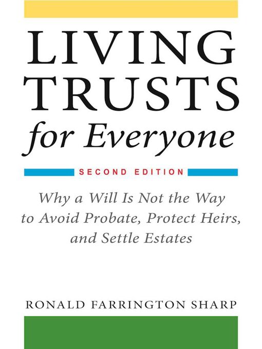 Title details for Living Trusts for Everyone by Ronald Farrington Sharp - Wait list